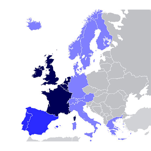 2008 Nárast exportných objemov prepráv do západnej Európy